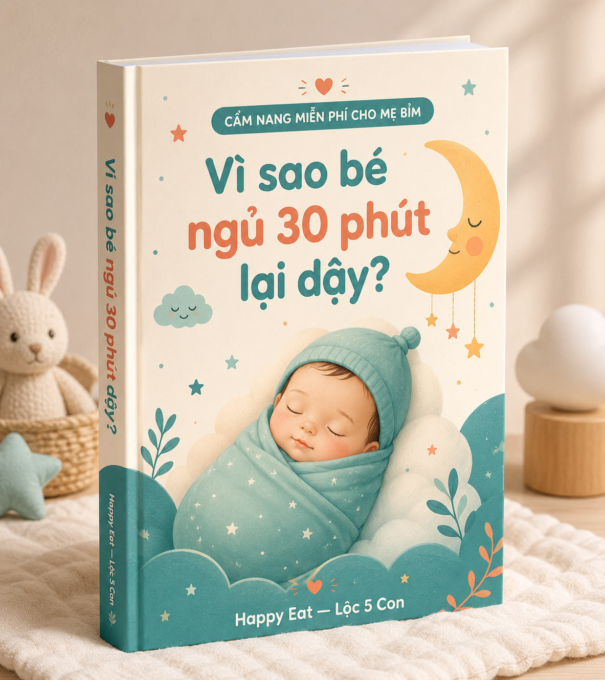 Ebook “Vì sao bé ngủ 30 phút lại dậy?” — Happy Eat